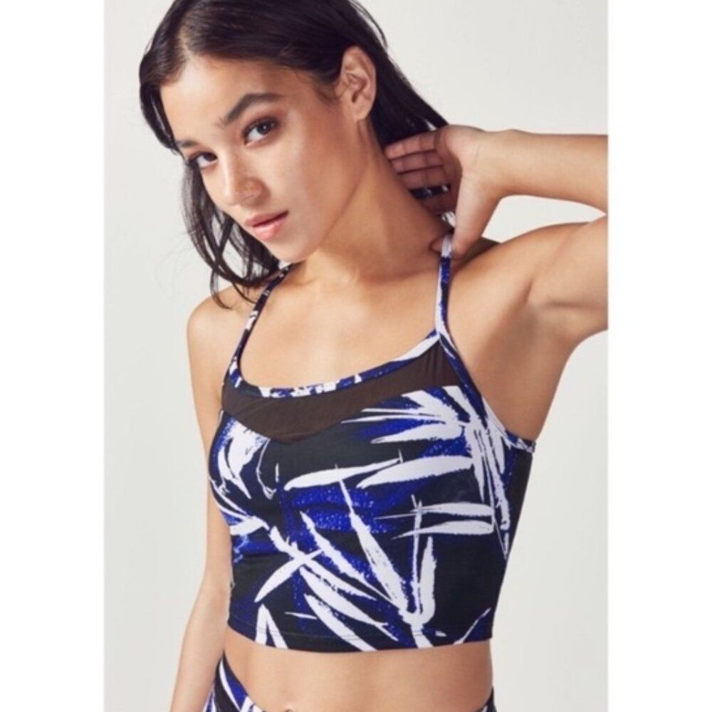 NEW Fabletics Marcela Mesh Midi Sports Bra Size Small